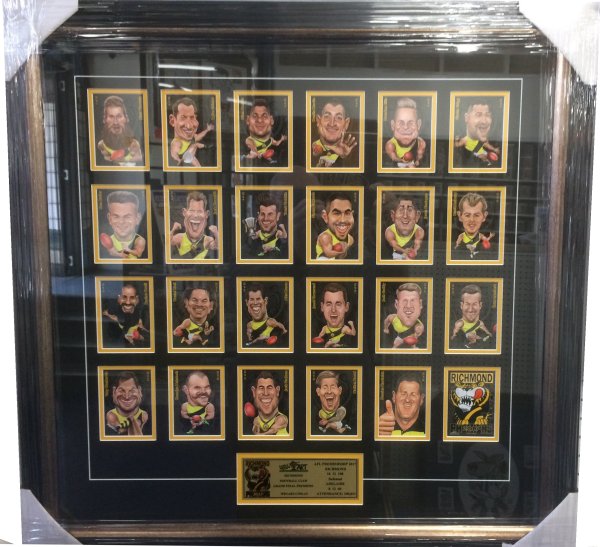 2017 Richmond Tigers Framed Premiership Cards